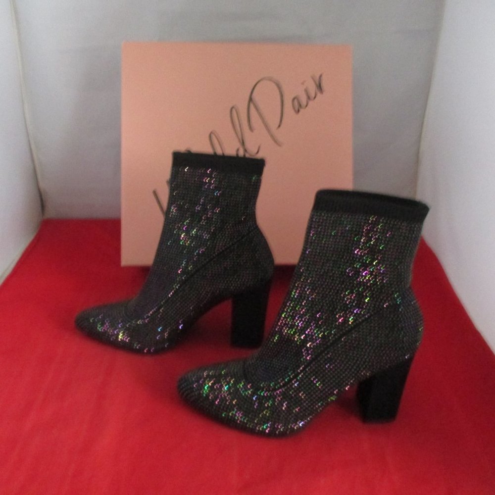 WILD PAIR Baybe Bling Sock Booties $99 - US Size 6 - Black AB Bling - #956